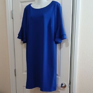 Liz Claiborne Royal Blue Long Sleeve Dress